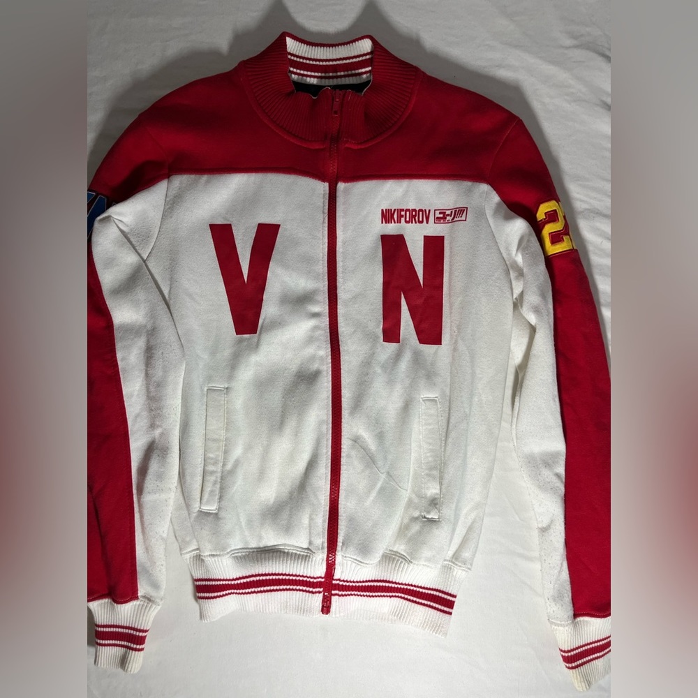 Nikiforov YURI ON ICE Cosplay Track Jacket Red and White Size XS